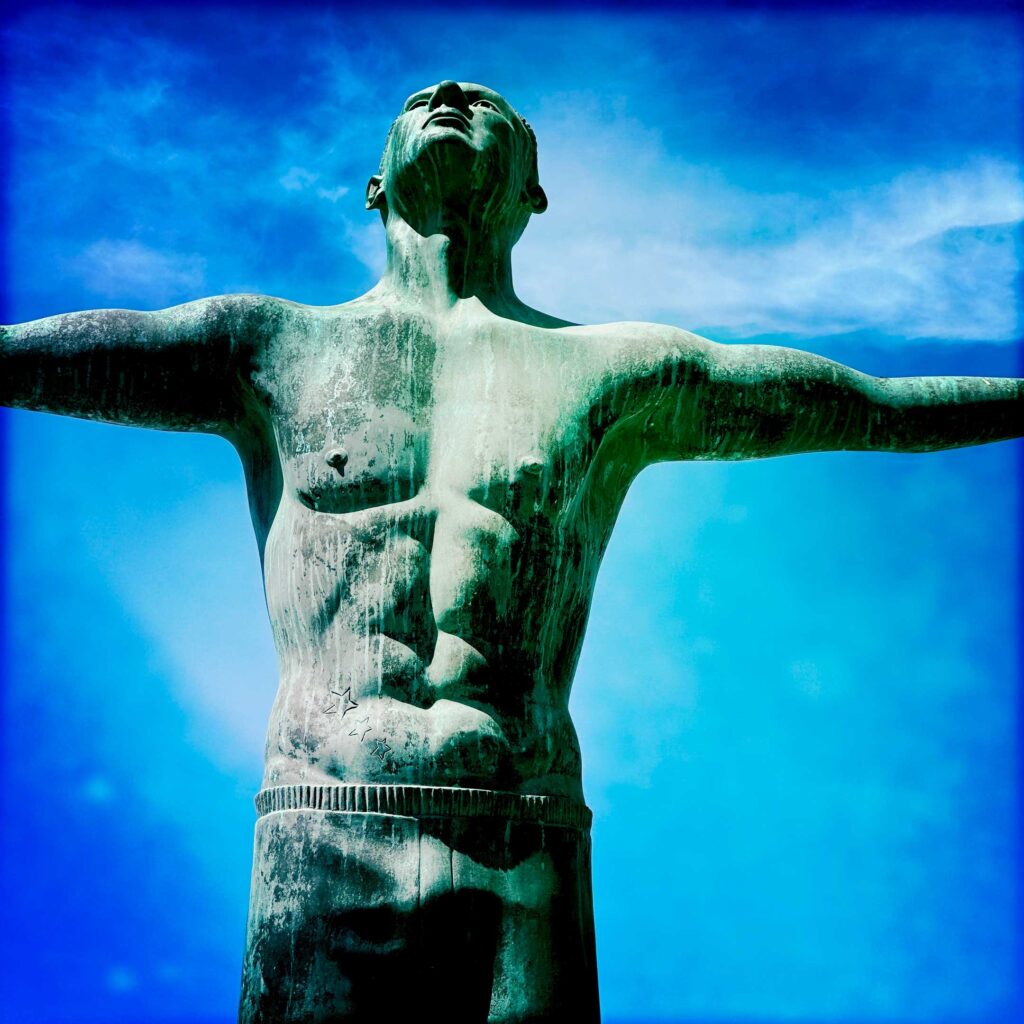 Swimmer Statue